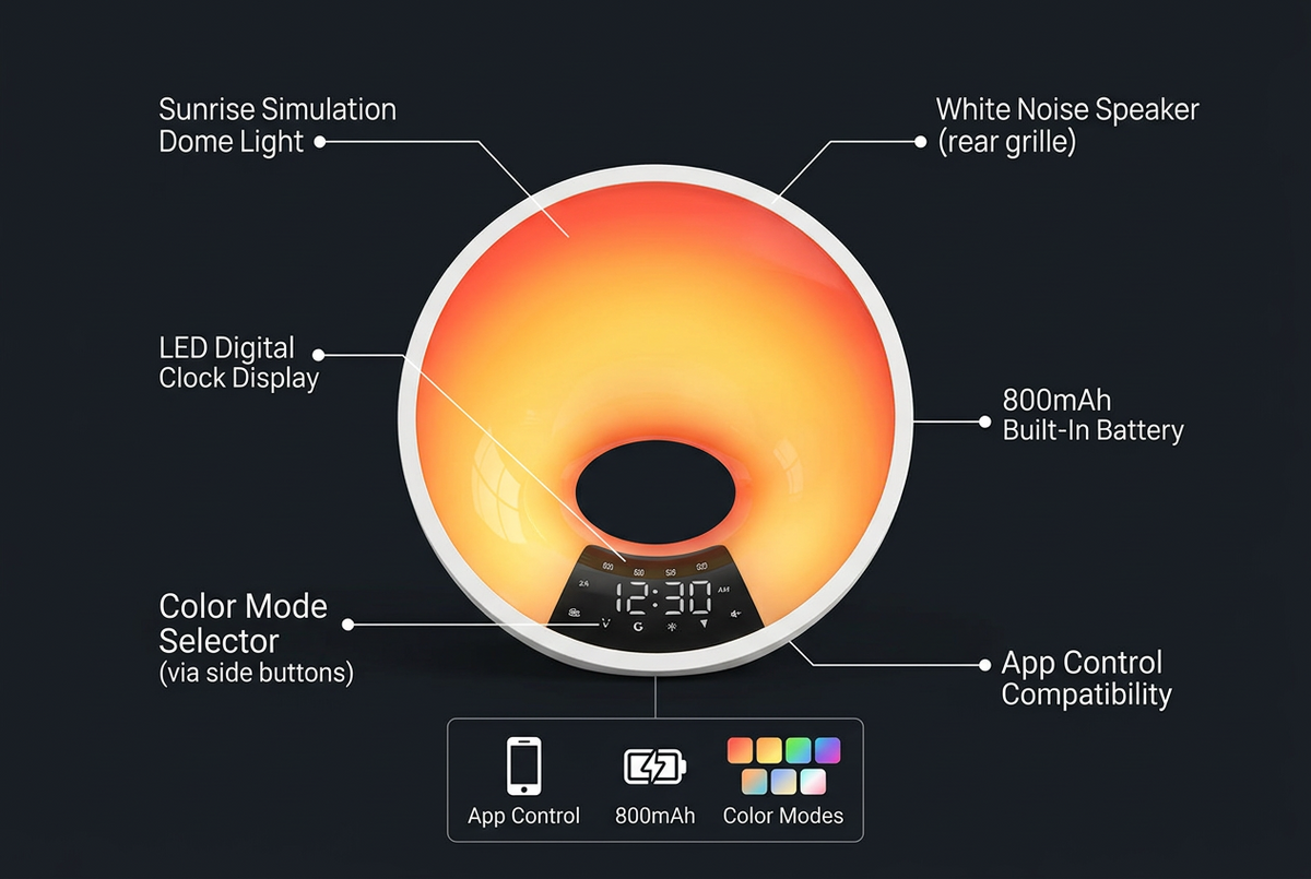 Alarlo Dawn Sunrise Alarm Clock