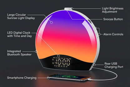 Alarlo Horizon Sunrise Clock